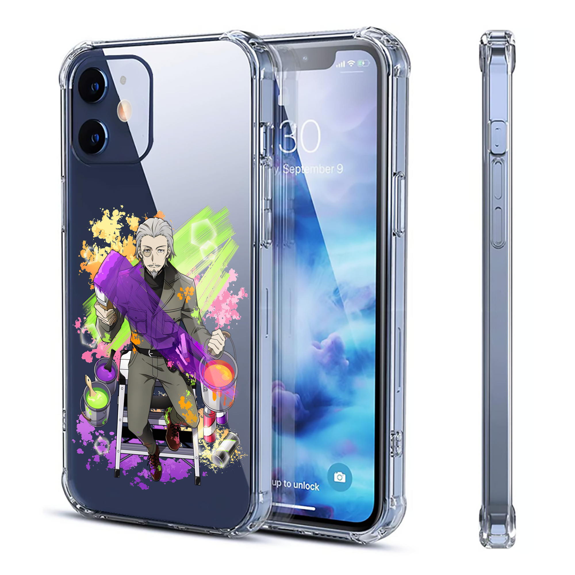 （画像用） 文豪ストレイドッグス Bungo Stray Dogs 【iPhone 12シリーズ対応】透明スマホケース（クリアソフトケース）